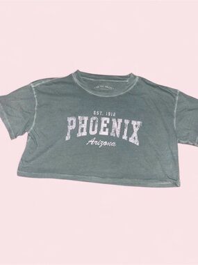 Aeropostale Green Phoenix Arizona Cropped Tee
